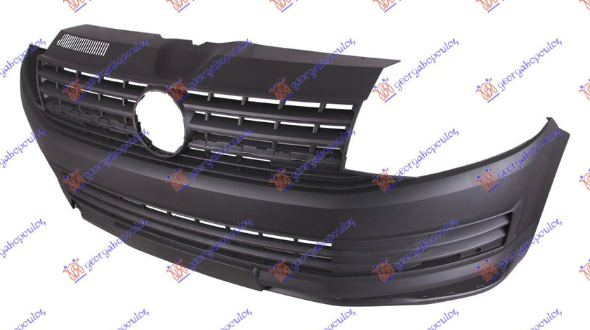 Bara Fata Neagra Cu Grila Radiator Si Orificiu Pentru Senzor De Parcare VW Transporter T6 2015 2016 2017 2018