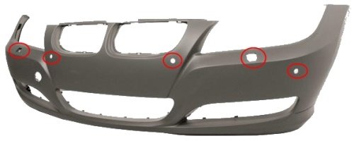 Bara fata noua cu gauri senzori de parcare si spalator BMW Seria 3 E90 LCI.