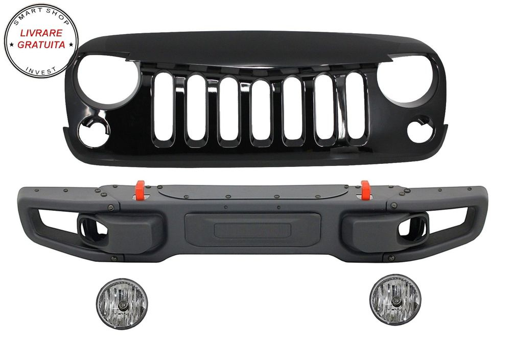 Bara Fata si Grila Centrala JEEP Wrangler / Rubicon JK (2007-2017) 10th Anniversar- livrare gratuita