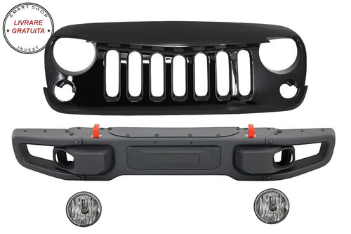 Bara Fata si Grila Centrala JEEP Wrangler / Rubicon JK (2007-2017) 10th Anniversar- livrare gratuita