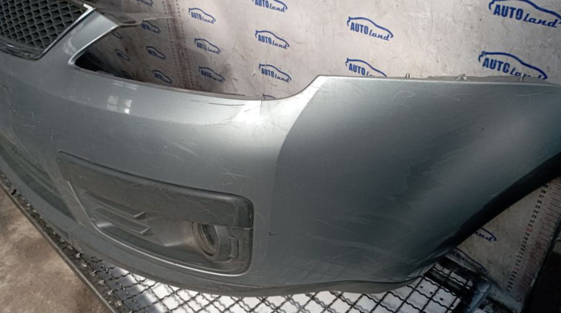 Bara Protectie Fata Argintie cu Proiectoare si Grila Ford FOCUS C-MAX 2003-2007