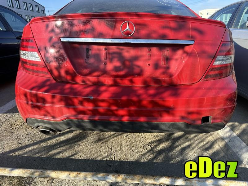 Bara spate amg completa culoare rosie - 590 Mercedes C-class facelift (2011-2015) [w204]
