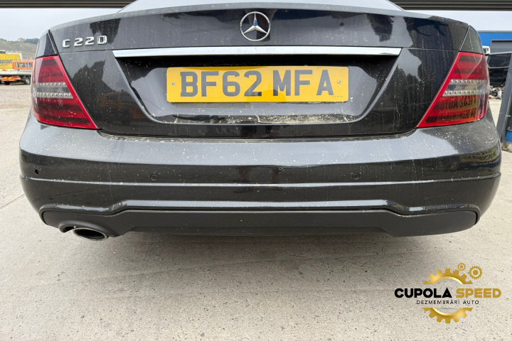 Bara spate AMG culoare 197 Negru Obsidian Mercedes-Benz C-Class W204/S204/C204 [facelift] [2011 - 2015]
