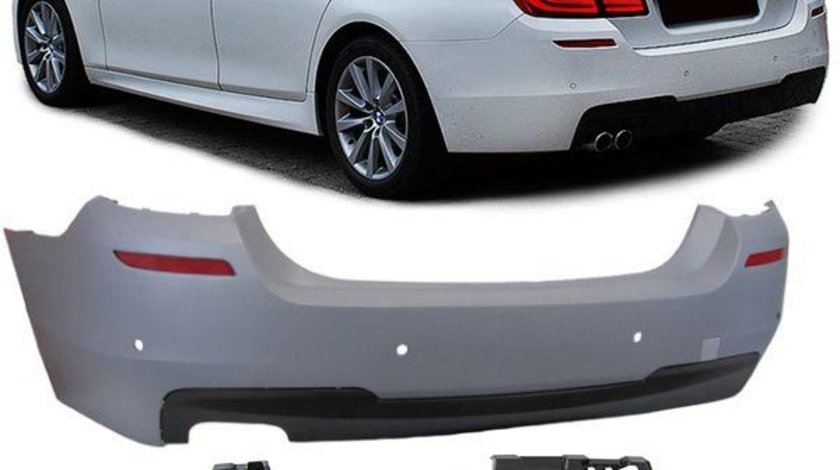 Bara spate BMW F10 Sedan 2010-2013 cu loc PDC si Difuzor in partea Stanga