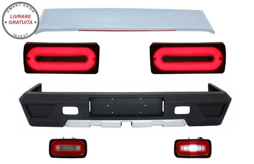 Bara Spate cu Eleron Portbagaj Stopuri Full LED si Lampa Ceata Mercedes W463 G-Cla