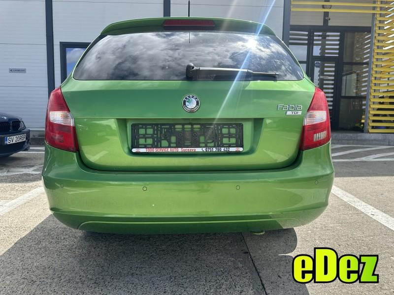 Bara spate cu senzori de parcare culoare verde - lf6z Skoda Fabia 2 facelift (2010-2014)