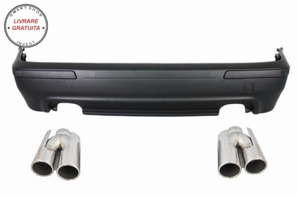 Bara Spate Evacuare Dubla BMW Seria 5 E39 (1995-2003) cu Tobe Ornamente ACS Look- livrare gratuita