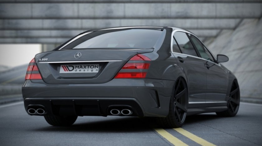 Bara spate Mercedes S W221 model W205-Look fibra de sticla