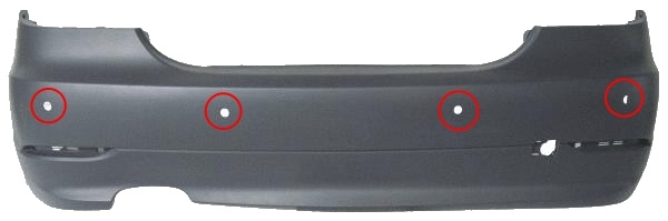 Bara spate noua cu gauri senzori de parcare BMW Seria 5 E60 LCI