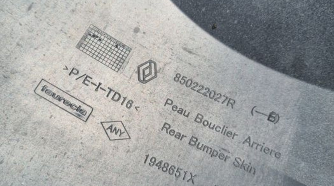 Bara spate spoiler fusta senzori parcare Dacia Duster II 2