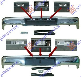 Bara Spate - Toyota Hilux- 2 Usi/4usi 2005 , 52105-0k020