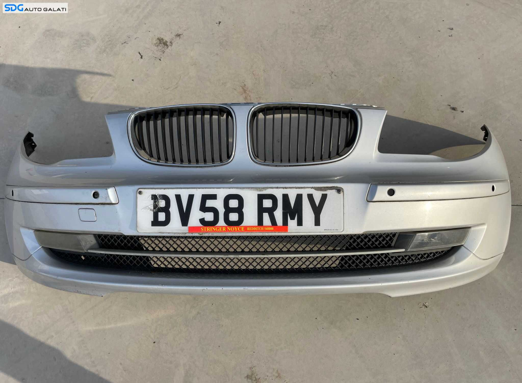 Bara Spoiler Fata Completa cu Grile si Proiectoare BMW Seria 1 E81 E87 LCI Facelift 2007 - 2011 Culoare Titansilber Cod 7185553 718555310 [Z0070]
