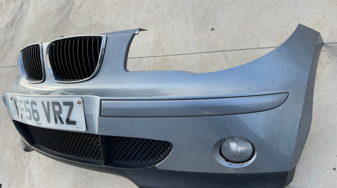 Bara Spoiler Fata Completa cu Grile si Proiectoare BMW Seria 1 E81 E87 2004 - 2008 Culoare Quarzblau Cod 7121490 712149012 [Z0073]