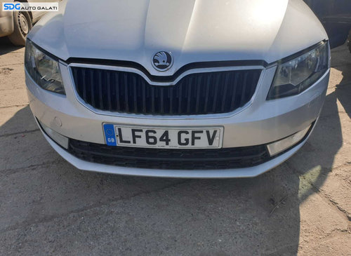 Bara Spoiler Fata Completa cu Spalatoare si Proiectoare Skoda Octavia 3 2013 - 2017 Culoare LA7W 8E8...