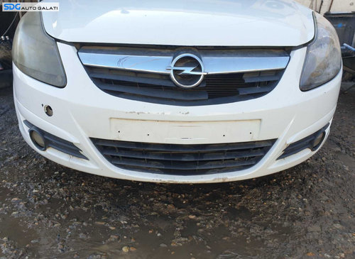Bara Spoiler Fata cu Grila FARA Emblema si Grile Proiectoare cu Defect Opel Corsa D 2006 - 2014 Culo...