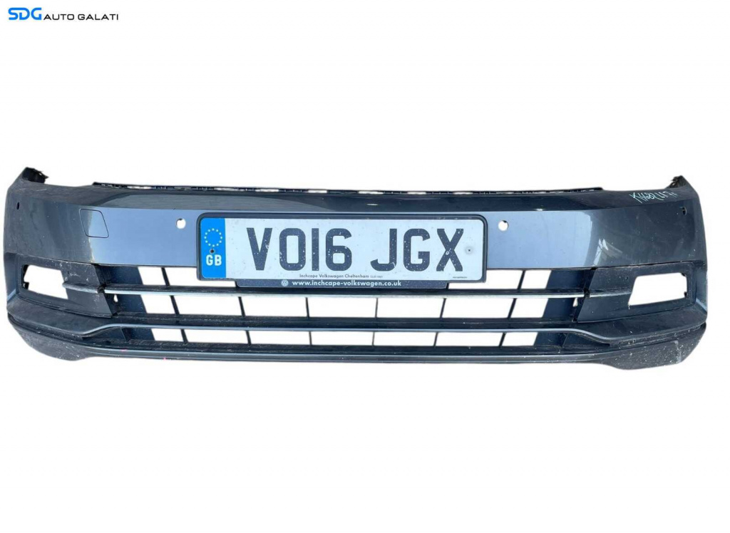 Bara Spoiler Fata cu Grile si Locas Senzori de Parcare FARA Grila cu Emblema Volkswagen Passat B8 2015 - 2020 Culoare LR7H [K4682]