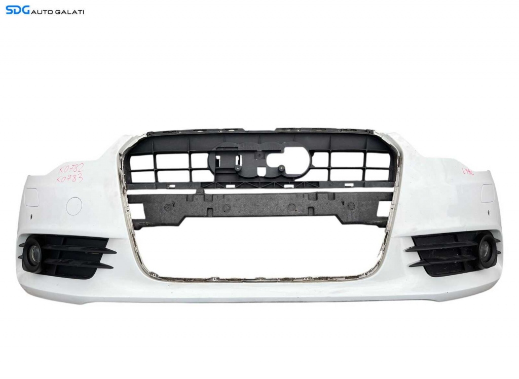 Bara Spoiler Fata FARA Grila cu Emblema cu Locas Senzori de Parcare si Spalatoare de Faruri Audi A6 C7 NFL Non Facelift 2011 - 2014 Culoare LY9C [K0782] [Depozit]