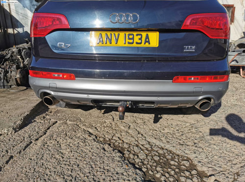 Bara Spoiler Spate cu Locas Senzori Parcare Audi Q7 4L FL Facelift 2010 - 2015 Culoare LZ5Q [K7111]