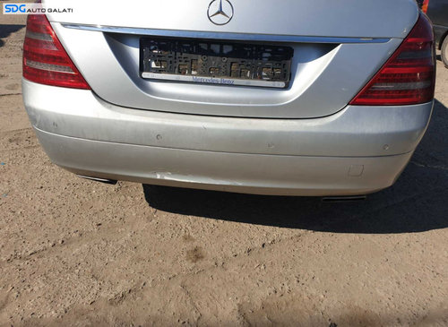 Bara Spoiler Spate cu Locas Senzori Parcare Mercedes Clasa S Class W221 S320 Facelift 2005 - 2013 Cu...