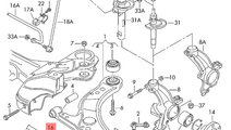 Bara stabilizatoare fata ​Audi A3 (8L1) Coupe 19...