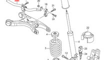 Bara stabilizatoare spate Audi A4 B8 (8K) Avant 20...