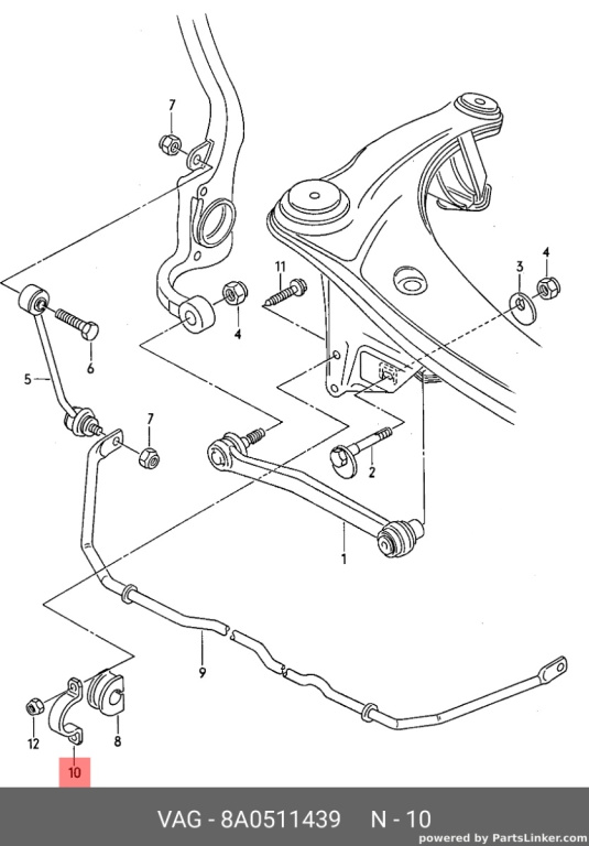 Bara stabilizatoare spate Audi A6 4B C5