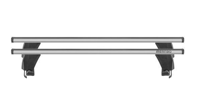 Bare transversale Menabo Delta Silver pentru Seat Leon II (1P), 4 usi, model 2009-2013