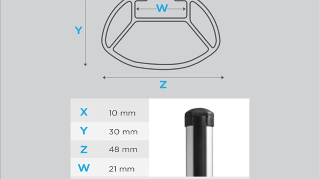 Bare transversale Menabo Tema Aluminiu pentru BMW Serie 3 (F30), 4 usi, model 2012-2015