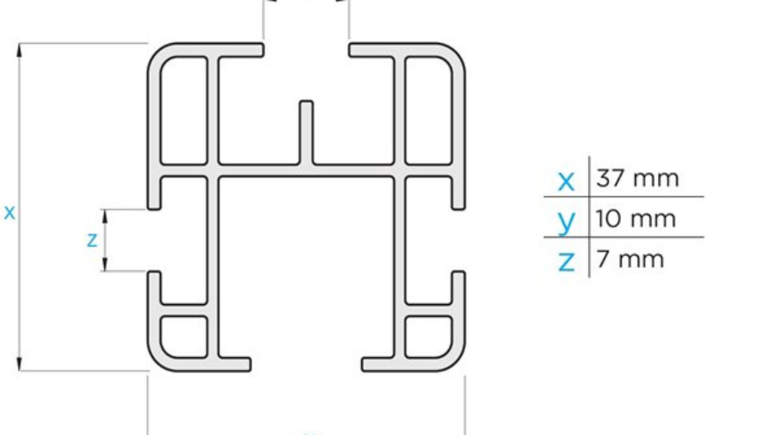 Bare transversale Opel Vivaro (C), model 2019+, L1, aluminiu, Menabo Professional