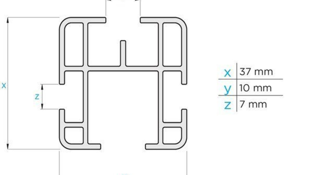 Bare transversale Volkswagen Crafter II, model 2017+, L2,L3,L4,L5 - H2,H3,H4, aluminiu, Menabo Professional