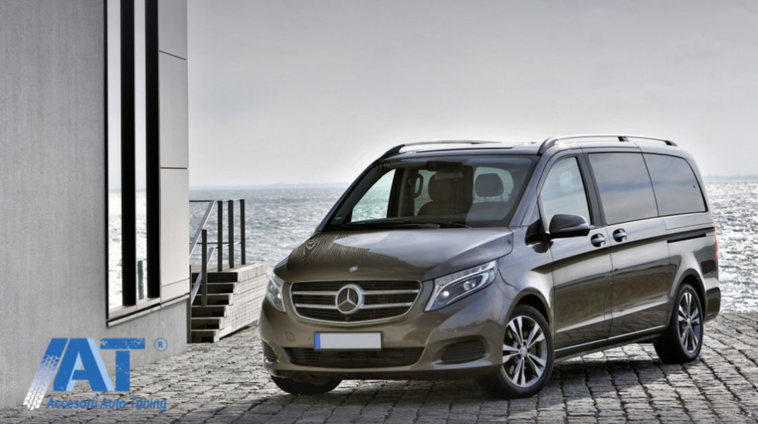 Bari Longitudinale Portbagaj compatibil cu Mercedes V-Class W447 (2014-up) Ampatament Lung (LWB)