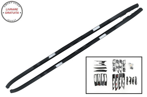 Bari Longitudinale Portbagaj Land Range Rover Evoque L538 (2011-2018) Negru Lucios- livrare gratuita