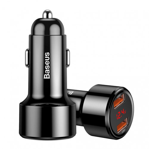 Baseus Magic Series Dual QC - Încărcător De Mașină Quick Charge 3.0 2x USB 45W 6A Negru (CCMLC2...