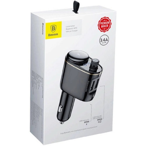 Baseus Modulator FM Bluetooth USB Negru S-06 CCHC000001