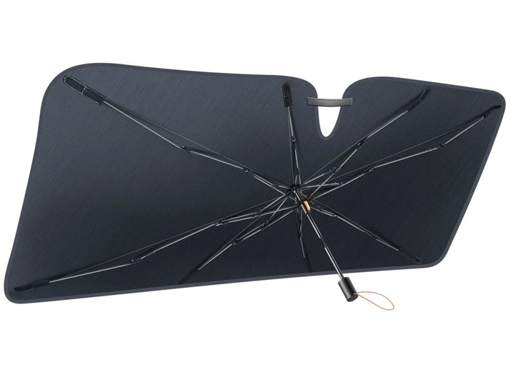 Baseus Parasolar Parbriz Tip Umbrela 131X69CM Negru CRKX000001
