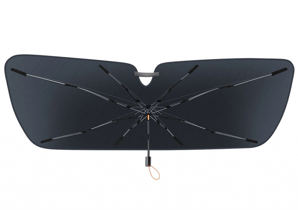 Baseus Parasolar Parbriz Tip Umbrela 141X75CM Negru CRKX000101