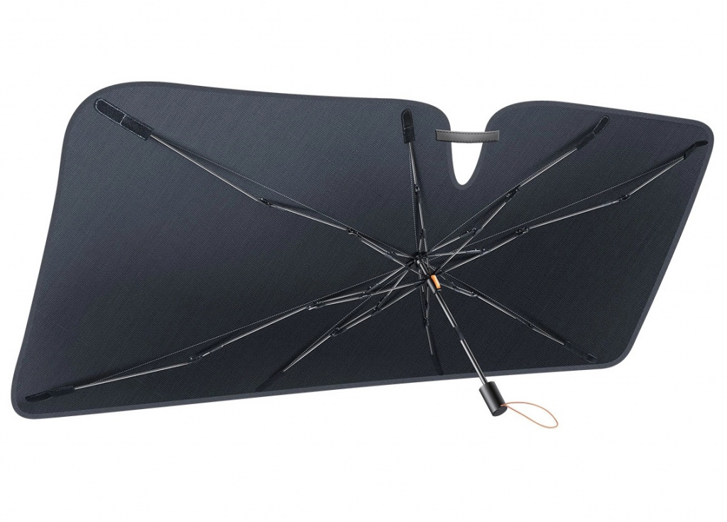 Baseus Parasolar Parbriz Tip Umbrela 141X75CM Negru CRKX000101