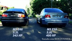 Batalia evacuarilor: BMW M3 E46 vs. BMW M5 E39. Care suna mai bine?