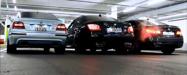 Batalia evacuarilor BMW: M5 E39 vs M5 E60 vs M5 F10. Care suna mai bine?