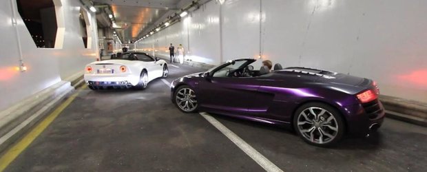 Batalia evacuarilor cabrio: Alfa Romeo 8C vs. Audi R8