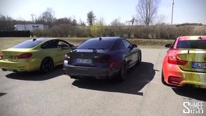 Batalia evacuarilor de BMW M4: Stock vs. Hamann vs. Akrapovic