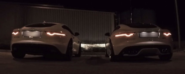 Batalia evacuarilor Jaguar: F-Type V6 vs F-Type V8. Care suna mai bine?