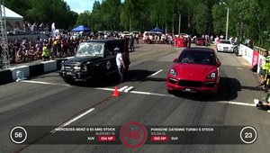 Batalia gigantilor: Mercedes-Benz G63 AMG vs. Porsche Cayenne Turbo S