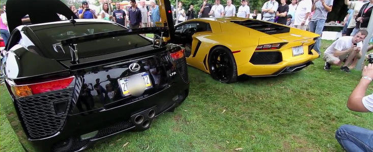 Batalia sunetelor: Lamborghini Aventador versus Lexus LFA Batalia sunetelor: Lamborghini Aventador versus Lexus LFA