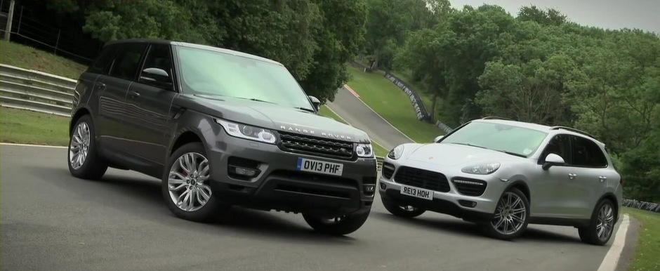 Batalia super-SUV-urilor: Range Rover Sport Supercharged versus Porsche Cayenne Turbo