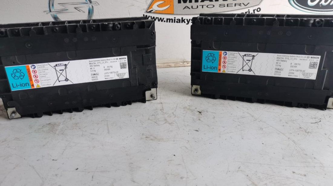 Baterie 48V - 44V / 8Ah / 350W FORD PUMA 1.0 HYBRID EcoBoost / An 2018 - 2022 / COD - LX7A-10B759-AE