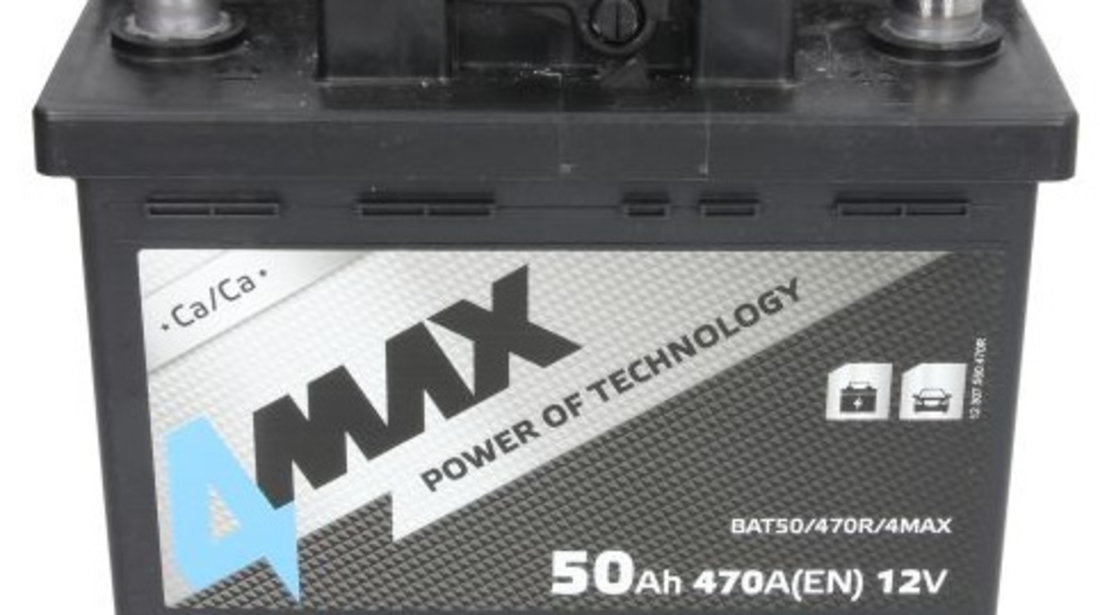 Baterie 4Max 50Ah 470A 12V BAT50/470R/4MAX