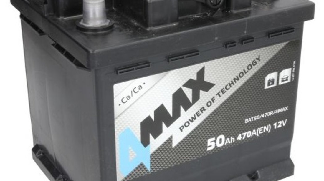 Baterie 4Max 50Ah 470A 12V BAT50/470R/4MAX