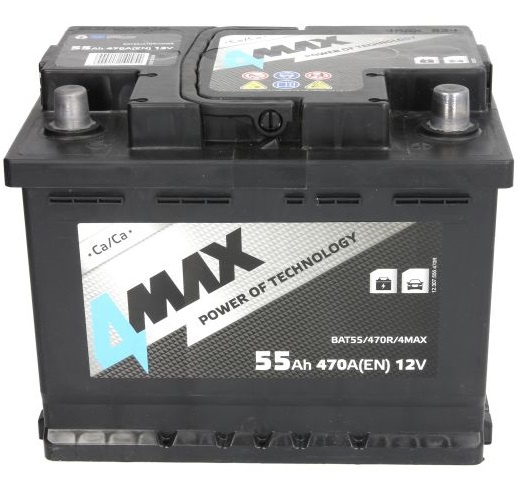Baterie 4Max 55Ah 470A 12V BAT55/470R/4MAX