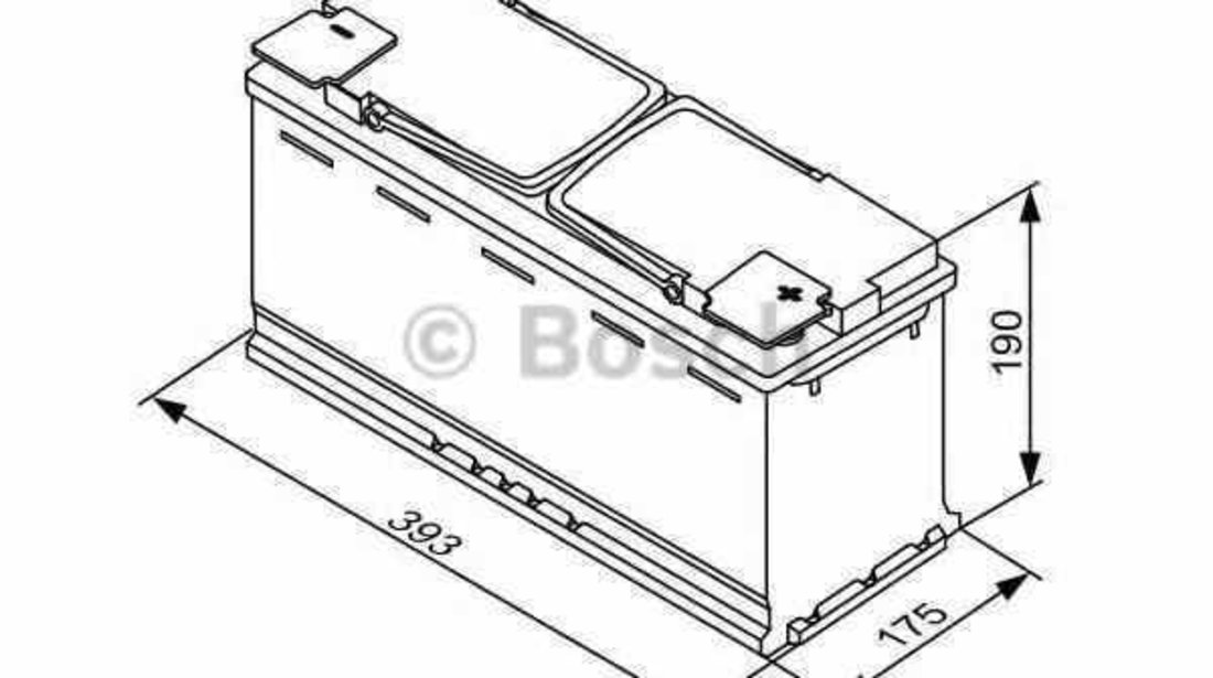 baterie acumulator AUDI A4 Avant 8K5 B8 BOSCH 0 092 S5A 150